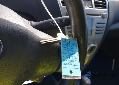 2007 Toyota Yaris z USA, uszkodzony, nr VIN JTDBT923X71157860